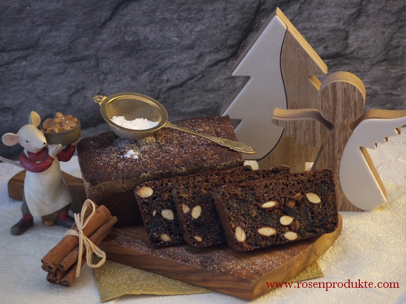 Früchtebrot 1 Frau Rosenfräulein Mit Rosen Delikat Essen https://rosenprodukte.com früchtebrot,selbstgemacht,weihnachten