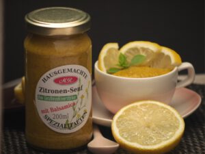 Zitronen Senf für Spargelrisotto
