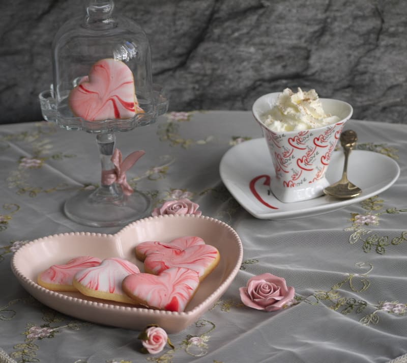 Herz Kekse 3 Frau Rosenfräulein Mit Rosen Delikat Essen https://rosenprodukte.com herzkekse