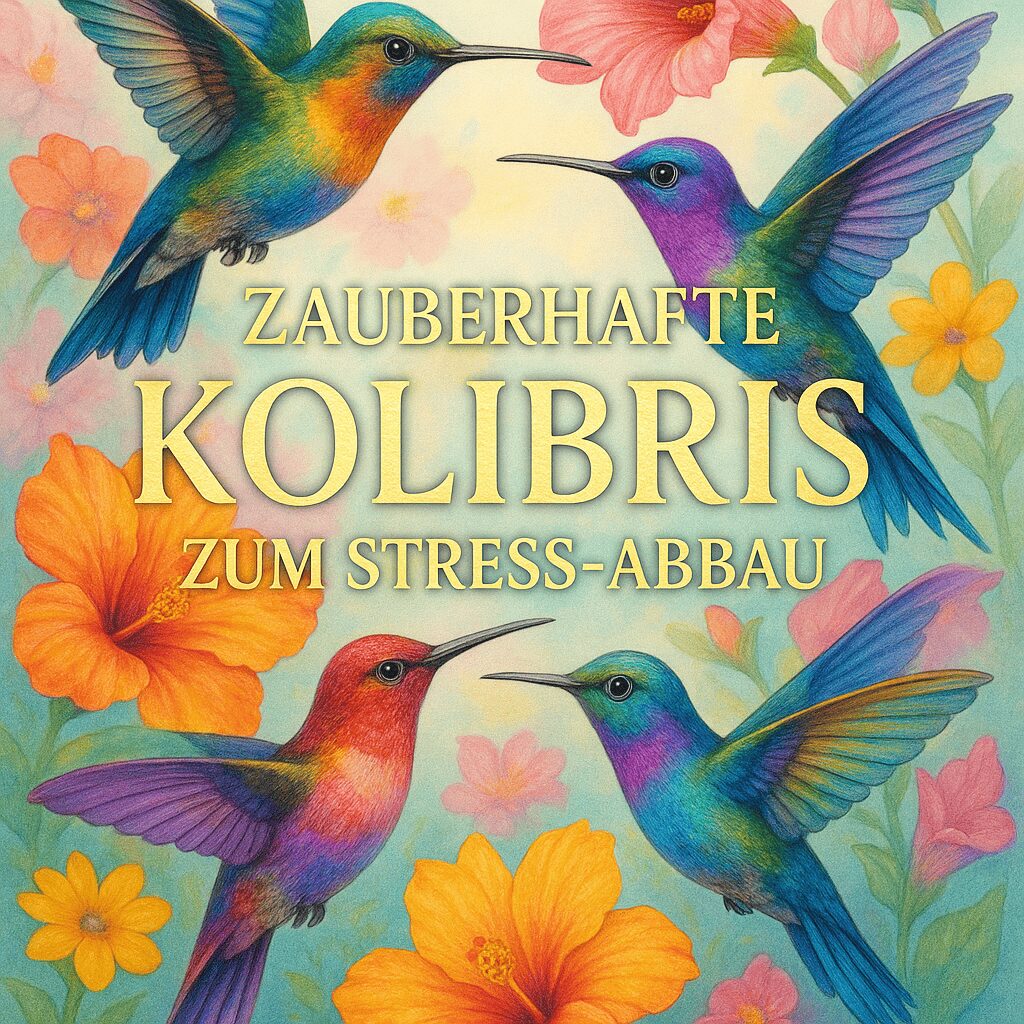 Mein erstes Buchprojekt 2 Buchcover mit Kolibri und Blumen