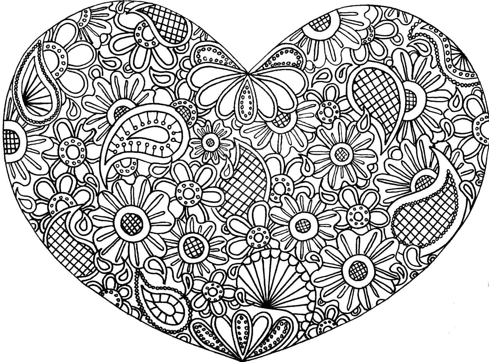 Mein erstes Buchprojekt 8 Herz mit Blumen-Mandala