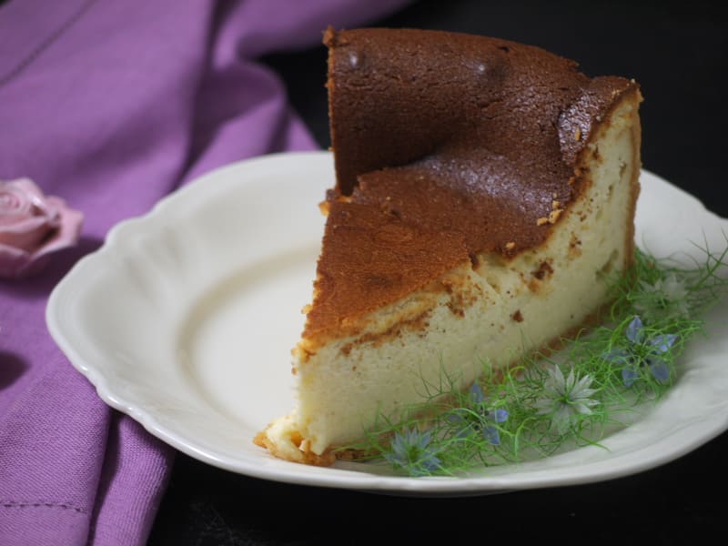 Der Beste Käsekuchen Der Welt 3 Käsekuchen Stück mit Blumen