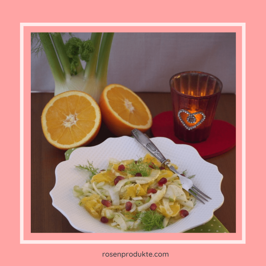 Mehr über den Artikel erfahren Fenchel Orangen Salat Mit Minz-Sirup